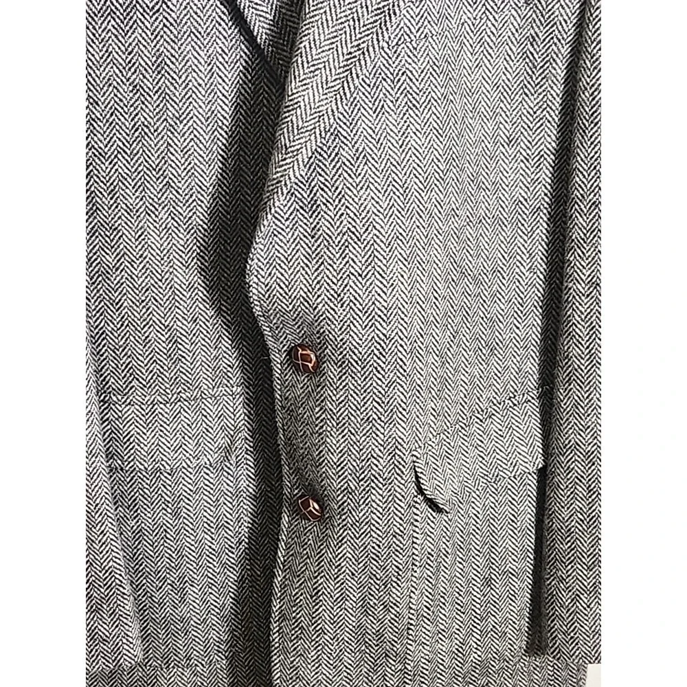 Vintage Lauren Ralph Lauren Blazer Herringbone 42 L 2 Button
